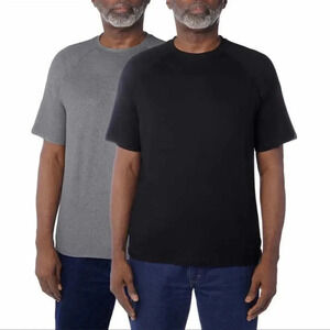 Glacier Men's 2-Pack Tee Medium Black Gray